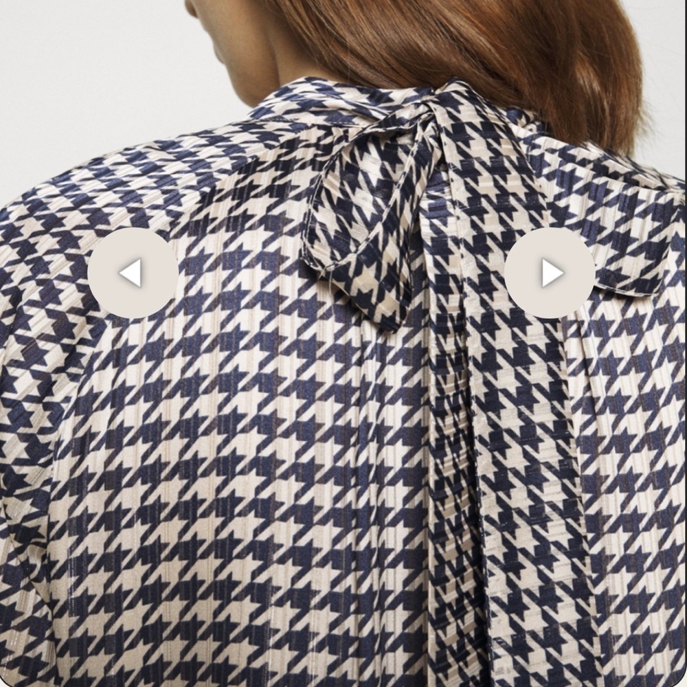 Birgitte Herskind Houndstooth Longsleeve Midi Dress - Picture 3 of 11